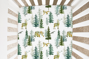 In The Woods Fitted Crib Sheet