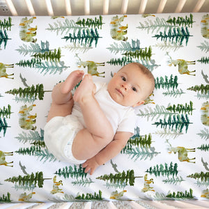 In The Woods Fitted Crib Sheet