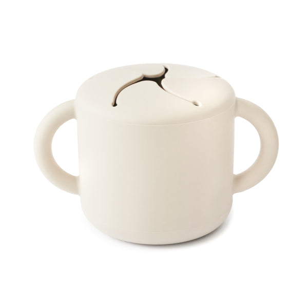 Mushie Snack Cup silicone spill-proof two handles