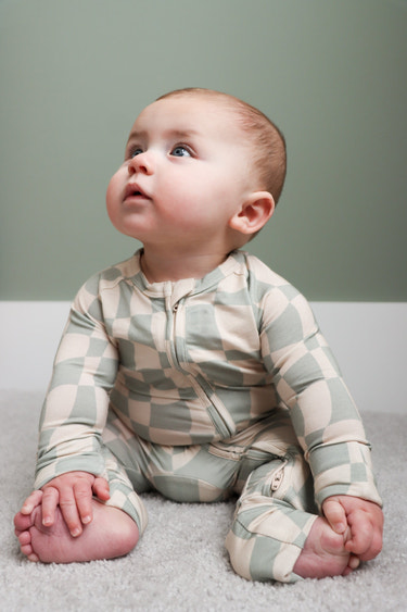 Ivy Wavy Checkers Romper