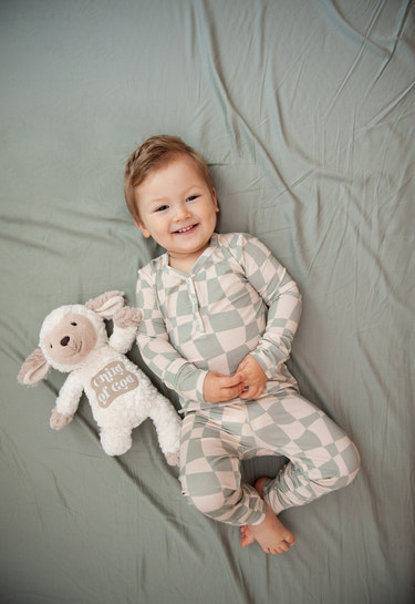 Ivy Wavy Checkers Two-Piece Set