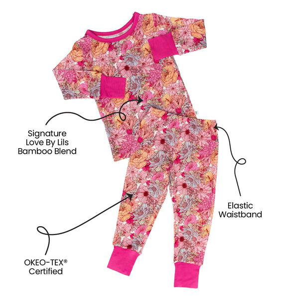 Journee Bamboo 2-Piece Long Sleeve Set