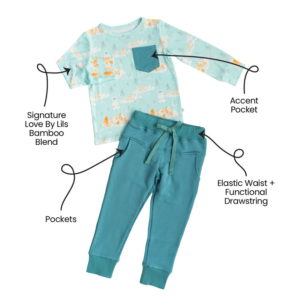 Jude Bamboo Long Sleeve Pocket Tee + Joggers
