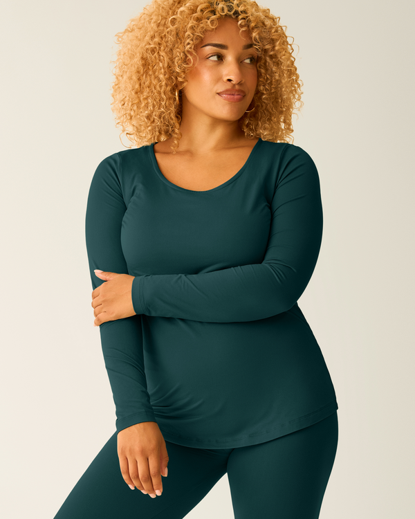 Jane Nursing Pajama Set | Evergreen