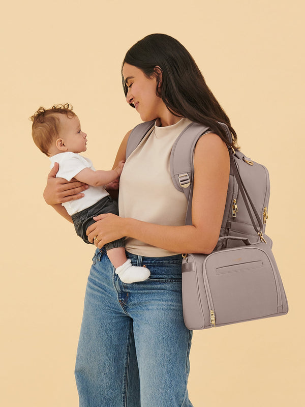 Insulated Bottle Bag - Taupe - MOOGCO Baby