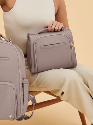 Insulated Bottle Bag - Taupe - MOOGCO Baby