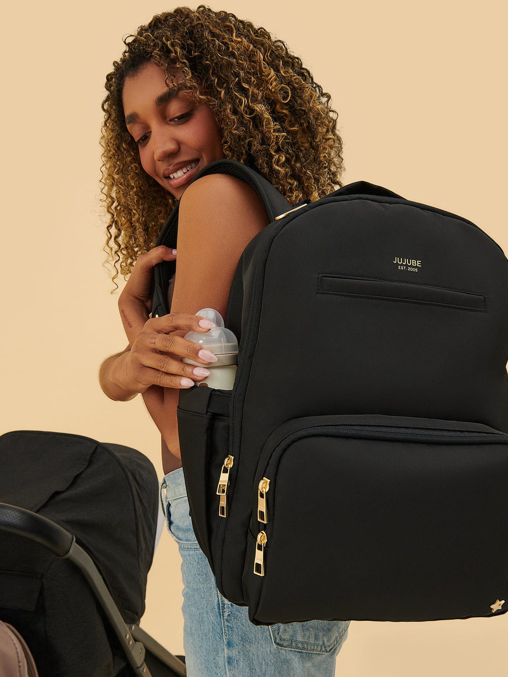 Classic Diaper Backpack - Black - MOOGCO Baby