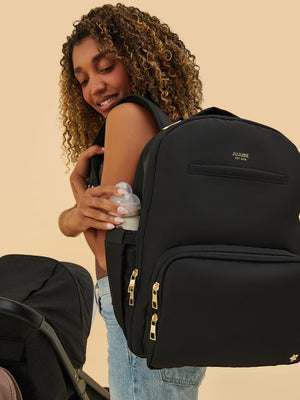 Classic Diaper Backpack - Black - MOOGCO Baby