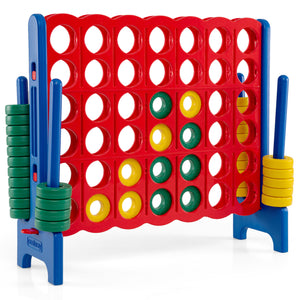 Jumbo 4-to-Score Game Set for Kids and Adults 3.5FT Tall by 4FT Wide Oversized Family Fun Game