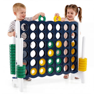 Jumbo 4-to-Score Game Set for Kids and Adults 3.5FT Tall by 4FT Wide Oversized Family Fun Game