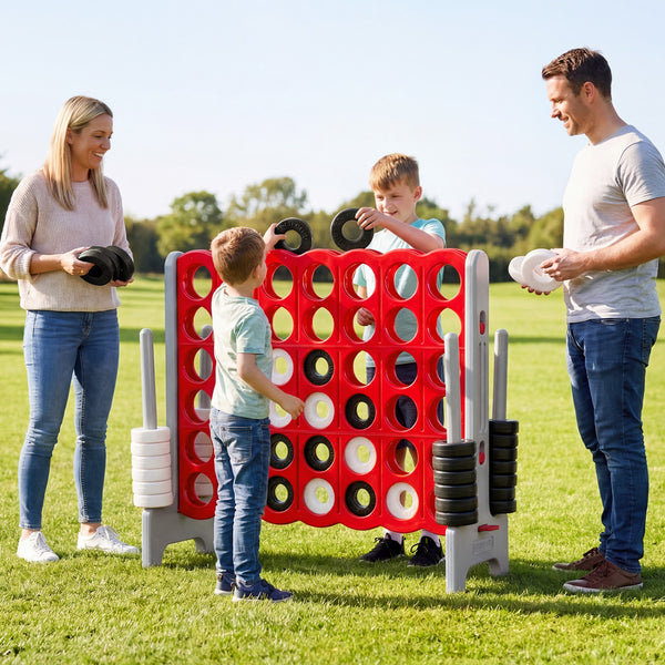 Jumbo 4-to-Score Game Set for Kids and Adults 3.5FT Tall by 4FT Wide Oversized Family Fun Game