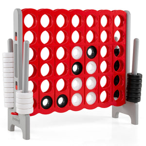 Jumbo 4-to-Score Game Set for Kids and Adults 3.5FT Tall by 4FT Wide Oversized Family Fun Game