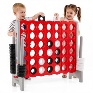 Jumbo 4-to-Score Game Set for Kids and Adults 3.5FT Tall by 4FT Wide Oversized Family Fun Game