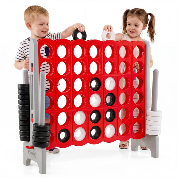 Jumbo 4-to-Score Game Set for Kids and Adults 3.5FT Tall by 4FT Wide Oversized Family Fun Game