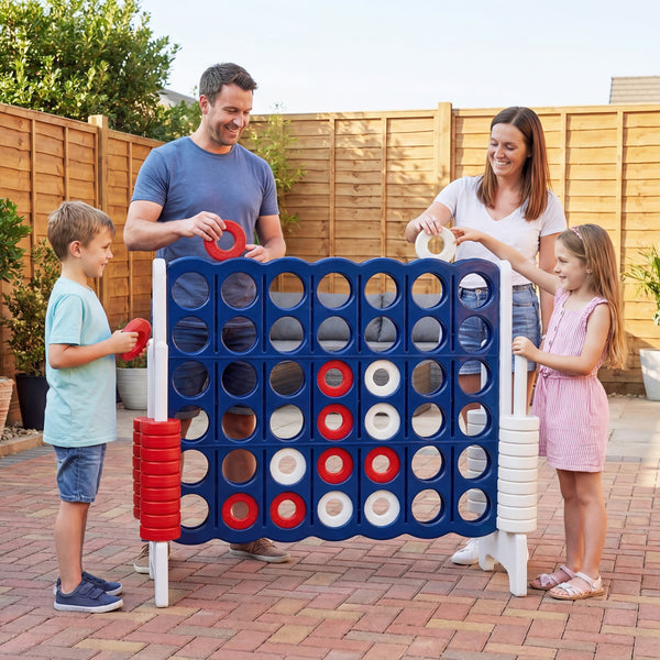 Jumbo 4-to-Score Game Set for Kids and Adults 3.5FT Tall by 4FT Wide Oversized Family Fun Game