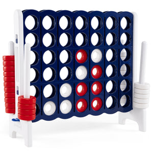 Jumbo 4-to-Score Game Set for Kids and Adults 3.5FT Tall by 4FT Wide Oversized Family Fun Game