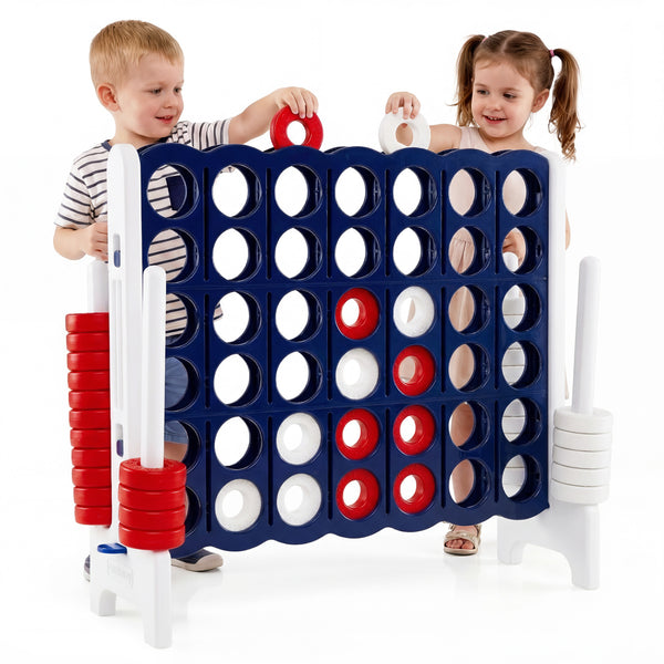 Jumbo 4-to-Score Game Set for Kids and Adults 3.5FT Tall by 4FT Wide Oversized Family Fun Game