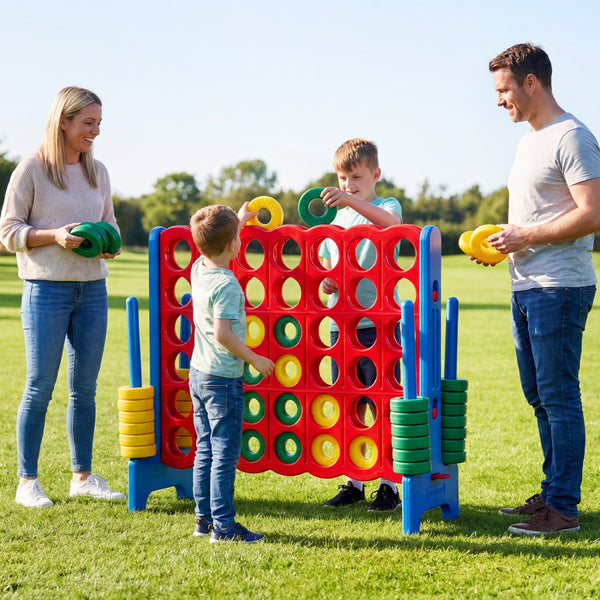 Jumbo 4-to-Score Game Set for Kids and Adults 3.5FT Tall with Storage Carrying Bag