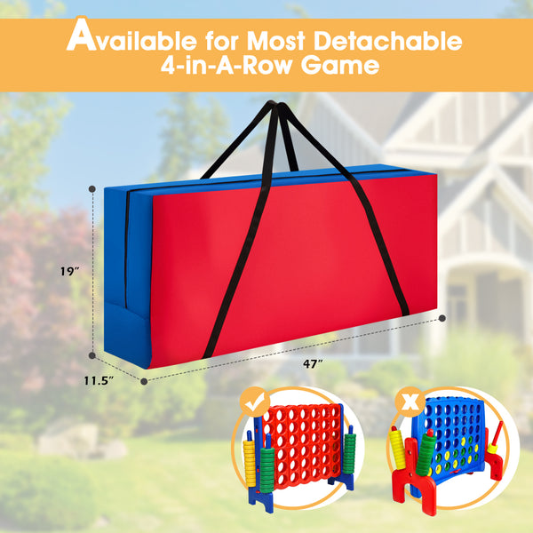 Jumbo 4-to-Score Game Set for Kids and Adults 3.5FT Tall with Storage Carrying Bag