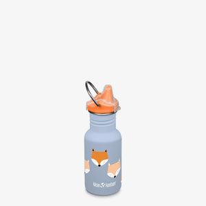 12oz Kid's Classic Sippy bottle in vibrant colors, angled view showcasing its spill-proof design and easy-grip handle.