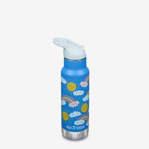 12oz Kid's Classic bottle with Flip Seal Sport Cap, angled view showcasing vibrant design and easy-to-use features.