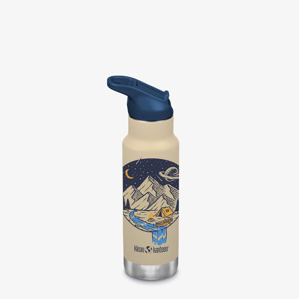 12oz Kid's Classic Insulated Bottle with Flip Seal Sport Cap, shown at angle 14, perfect for active little ones.