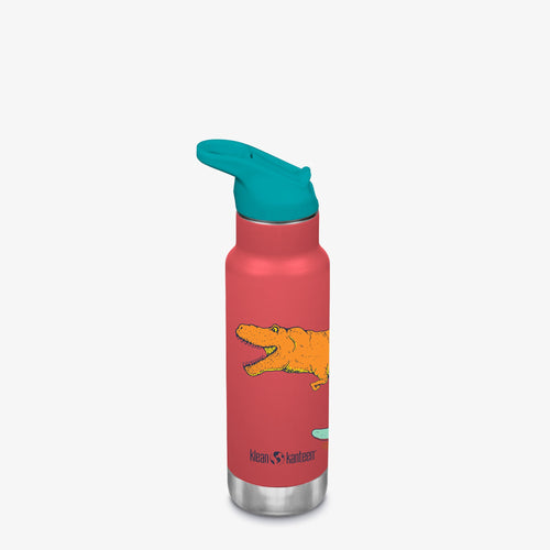 12oz Kid's Classic Insulated Bottle with Flip Seal Sport Cap, shown at angle 16, perfect for keeping drinks cold.