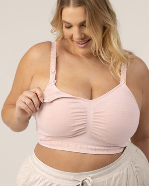Sublime® Hands-Free Pumping & Nursing Bra | Pink Heather