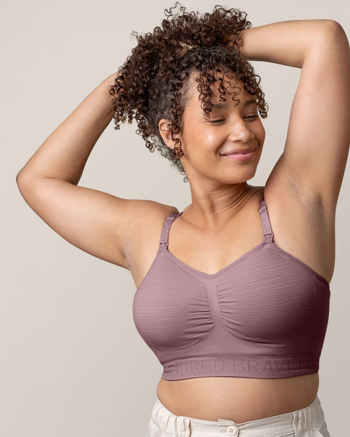 Sublime® Hands-Free Pumping & Nursing Bra in Twilight, showcasing angle 5 for optimal fit and comfort.