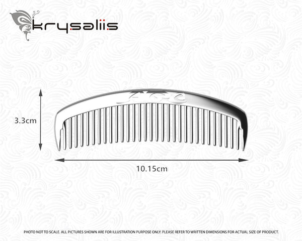 ABC Sterling Silver Baby Comb by Krysaliis