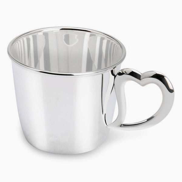 Krysaliis Sterling Silver Baby Cup - Heart
