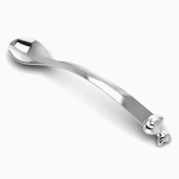 Duck Sterling Silver Baby Feeding Spoon by Krysaliis