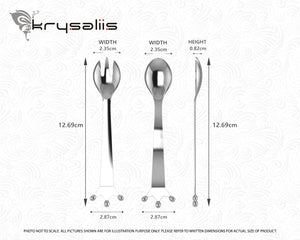 Majestic Sterling Silver Baby Spoon Fork Set by Krysaliis
