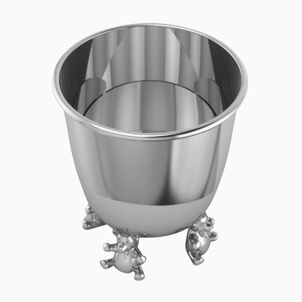Krysaliis Sterling Silver Baby Cup - Teddy