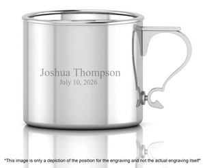 Krysaliis Sterling Silver Baby Cup - Modern Handle