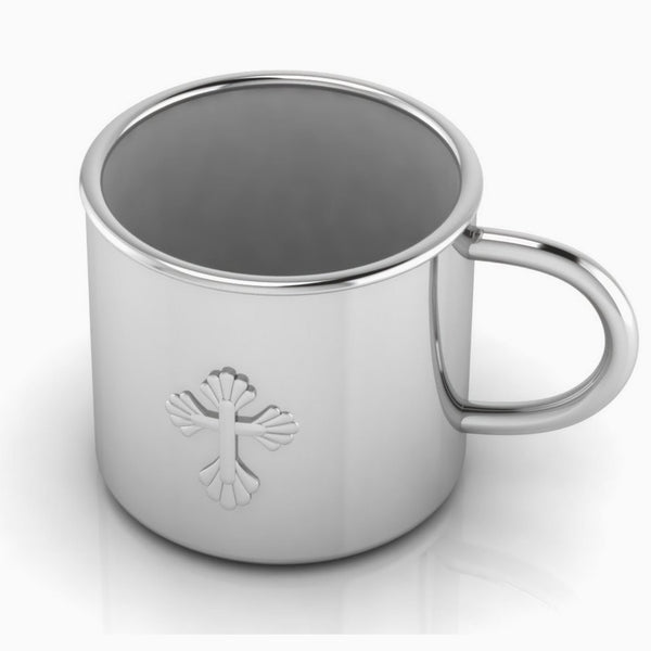 Krysaliis Sterling Silver Baby Cup - Cross