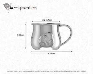 Krysaliis Silver Plated Baby Cup - Piggy