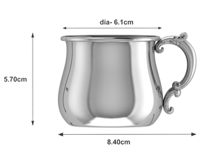 Krysaliis Sterling Silver Baby Cup - Bulge Victorian