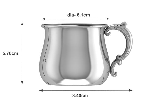 Krysaliis Sterling Silver Baby Cup - Bulge Victorian