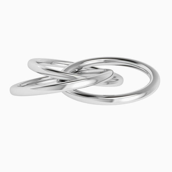 Krysaliis Silver Plated Baby Rattle - 3 Ring