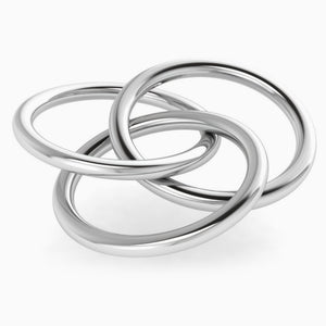 Krysaliis Silver Plated Baby Rattle - 3 Ring