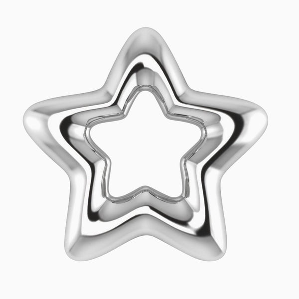 Krysaliis Silver Plated Baby Rattle - Star