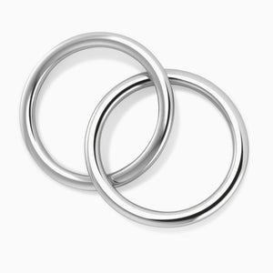 Krysaliis Silver Plate Baby Rattle Teether - 2 Ring