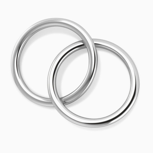 Krysaliis Silver Plate Baby Rattle Teether - 2 Ring