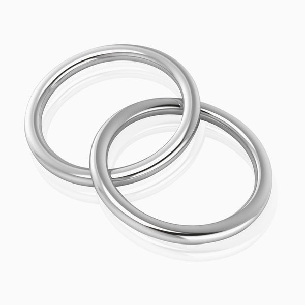 Krysaliis Silver Plate Baby Rattle Teether - 2 Ring