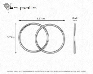 Krysaliis Silver Plate Baby Rattle Teether - 2 Ring