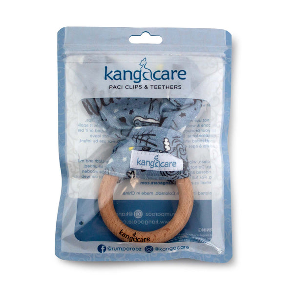 Kanga Care Muslin Crinkle Bunny Ear Teething Ring :: Wander