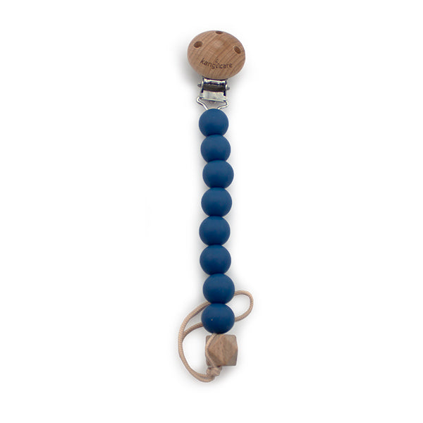 Kanga Care Silicone & Wood Paci Clip - Midnight