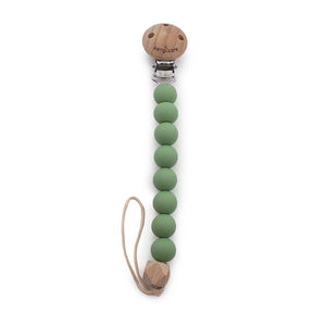 Kanga Care Silicone & Wood Paci Clip - Sage