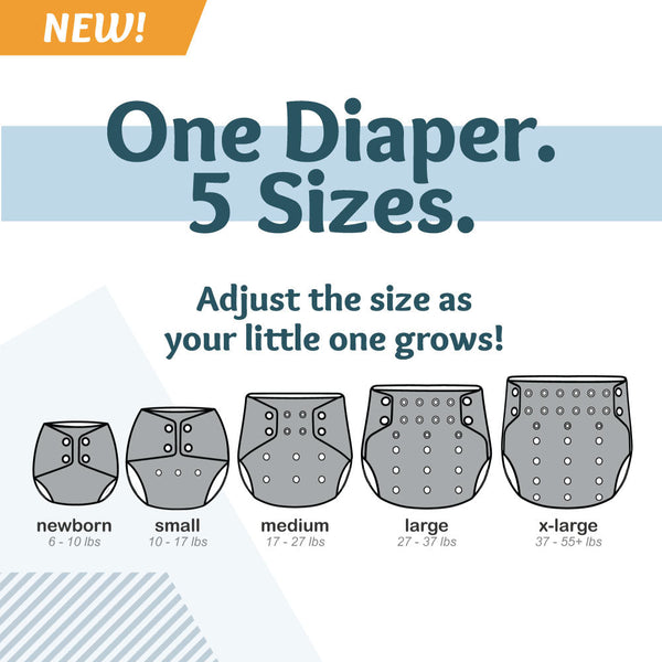 Rumparooz OBV G3 One Size Pocket Cloth Diaper - Reef